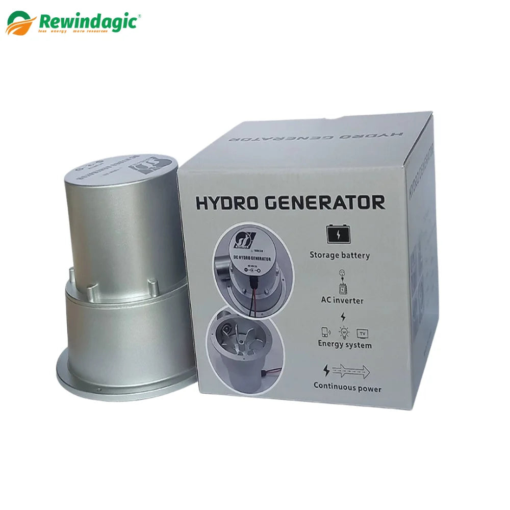 100W 50W Water Turbine 18V 36V Hydraulic Generator Outdoor Hydro Electric Generator DC Permanent Magnet Use for 12/24V Battery