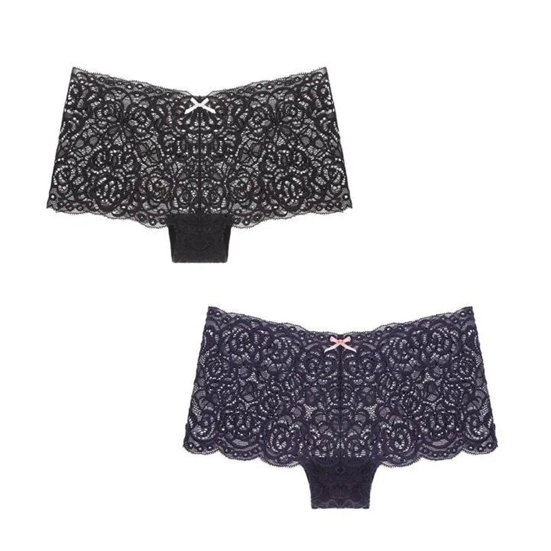 Boyshorts Underwear for Women Sexy Floral Panties S-XL Girls Low-Rise Ladies Comfortable Boxer Shorts