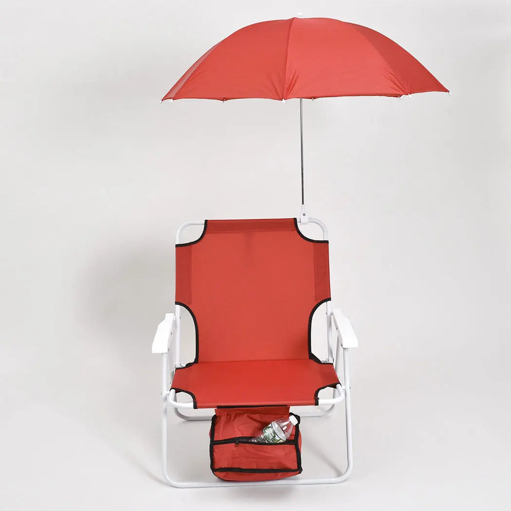 Commercial Beach Chairs And Umbrella Beach Umbrella Chair Outdoor Steel Beach Folding Chair With Fabric