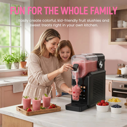 90oz Slushie Machine No Ice Needed Frozen Drink Maker with Compressor 7 Smart Presets Safe Frozen Smoothie Machine for Home Party