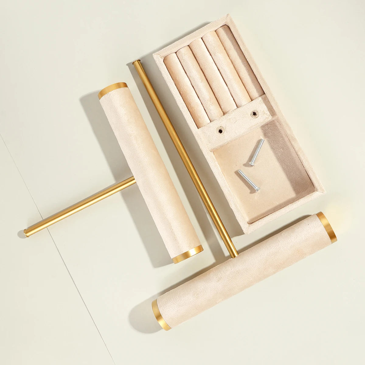 Multi-Functional Two-Level T-Style Bangle Stand for Bracelet, Bangle & Jewelry Storage