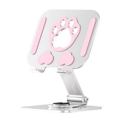 Portable Cat Paw Tablet Stand Adjustable Heat Dissipation Tablet Holder Multi Angle Metal Tablet Phone Bracket Universal
