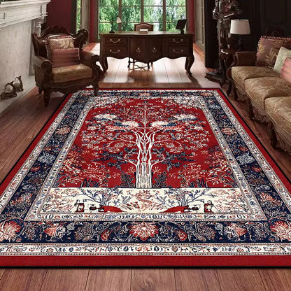 Retro Persian Carpet for Living Room Boho Decor for Room Balcony Rug Large Luxury Red Bed Decoration Home Mats Bedside 160x230