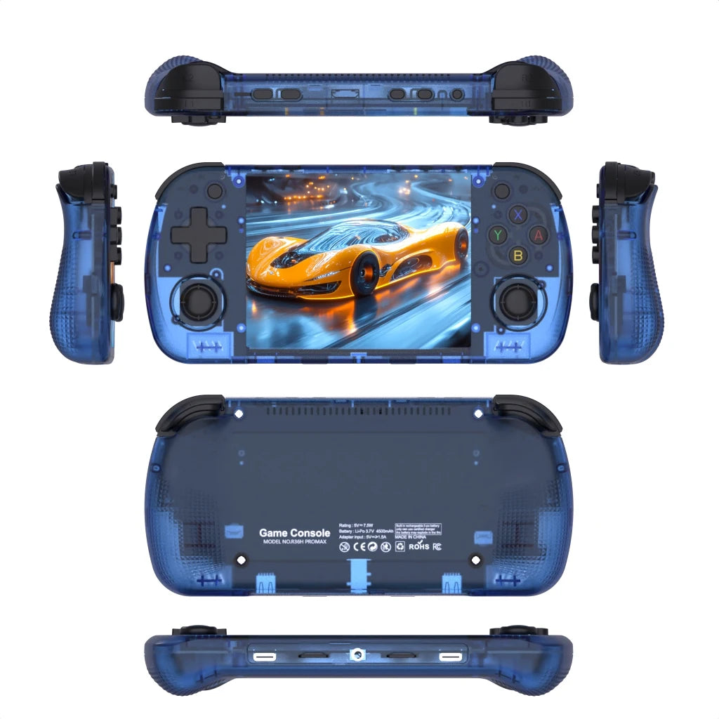 BOYHOM R36H PRO Retro Handheld Video Game Console Linux System 4.2 Inch IPS Screen R36HPROMAX Portable Pocket Video Player 64GB