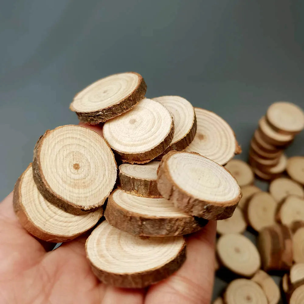 10/20pcs Home Mini Moss World Decoration Micro Garden Miniature Terrarium Potted Wooden Crafts Base DIY Accessories Material