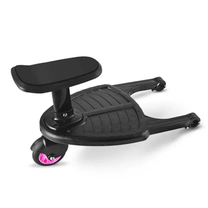 Universal Strollers Step Board Adapter with Seat Second Child Jogger Twins Scooter Baby Pram Hitchhiker Bumper