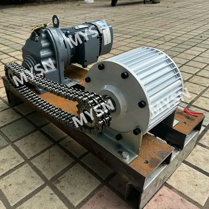 10KW 20KW 30KW Low Speed Permanent Magnet Generator 48V 220V 380V 3 Phase AC Alternator 300 RPM Motor Drive Water Wind Turbine