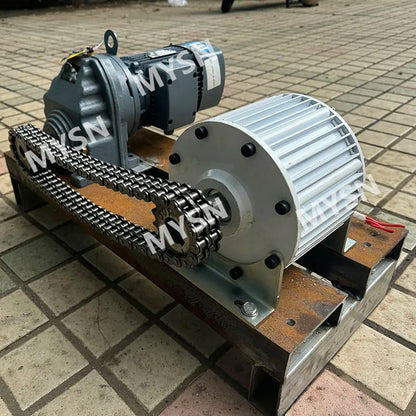 10KW 20KW 30KW Low Speed Permanent Magnet Generator 48V 220V 380V 3 Phase AC Alternator 300 RPM Motor Drive Water Wind Turbine