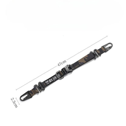 Outdoor Camping Multifunctional Hanging Strap Tactical Molle Storage Bag Shoulder Strap Durable Carabiner Clips for TravelHiking