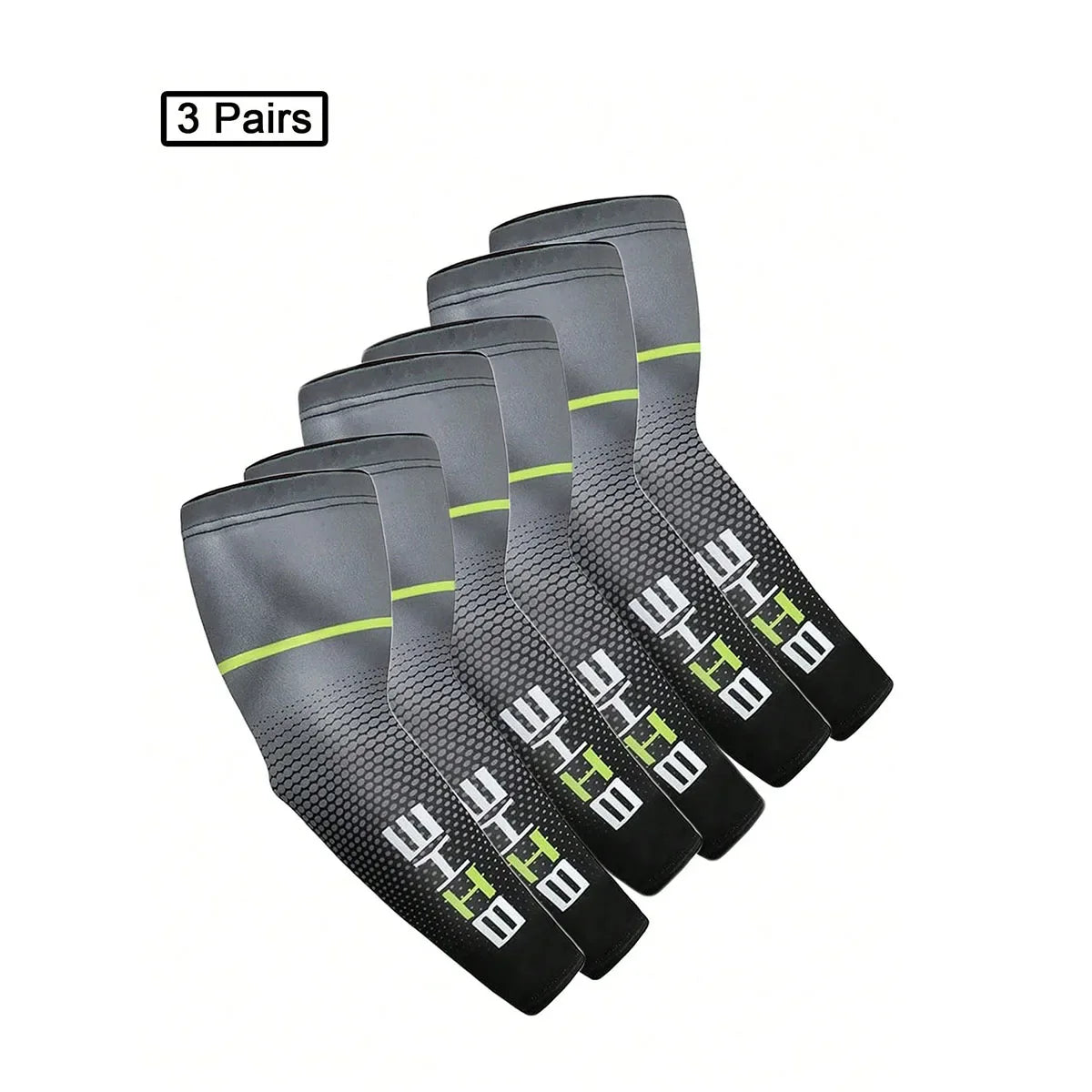 1/3Pairs Unisex Cycling Running Sports Sleeve Arm Cooling Sleeves UV Sun Protection Cuff Cover Protective Elastic Arm Sleeves
