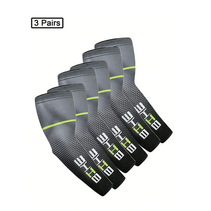1/3Pairs Unisex Cycling Running Sports Sleeve Arm Cooling Sleeves UV Sun Protection Cuff Cover Protective Elastic Arm Sleeves