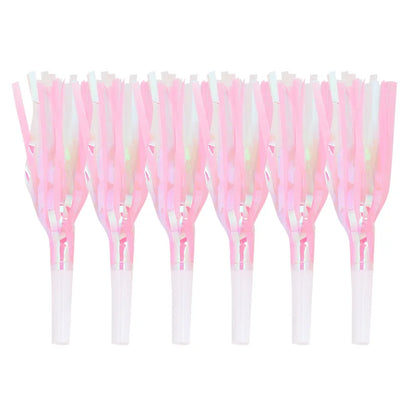 6/12/36 Pcs Colorful Blowout Whistles Wedding Gift Kids Birthday Party Favors Pinata Filler Cheer Props Christmas Noise Maker