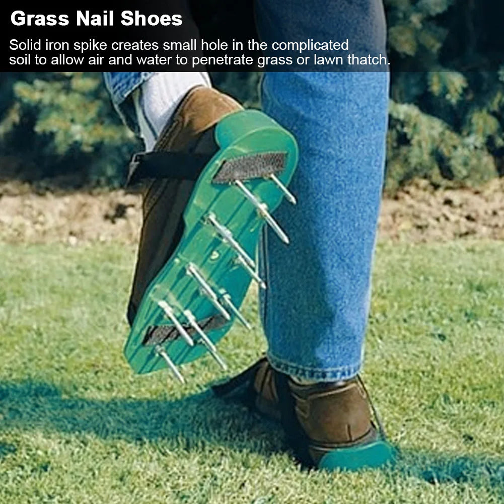 Lawn Aerator Shoes Garden Yard Lawn Aerator Shoes Grassplot Aerating Soil Spike Sandals Lawn Spike Shoes Lawn Spike Sandals