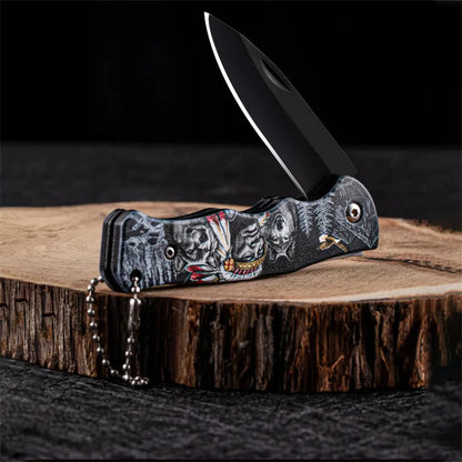 1PC,Heavy Duty Box Cutter Folding Knife Stainless Steel Fruit Peeling Knife Camping Portable Knife Tactical Tools Utility Knife