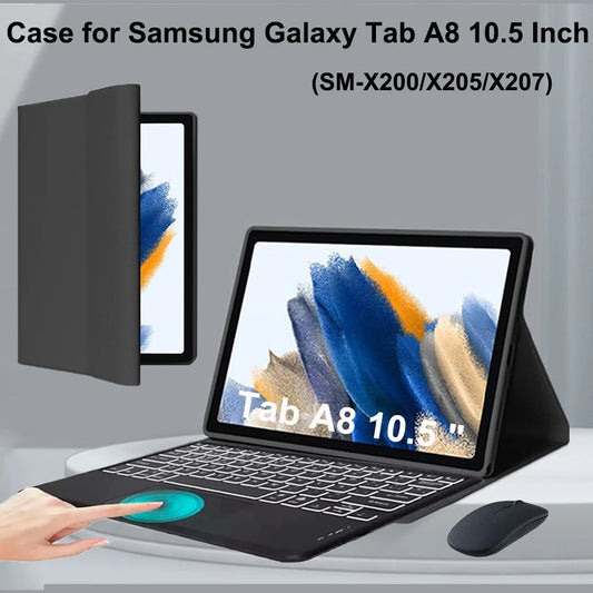 Case for Samsung Galaxy Tab A8 10.5 Inch,Wireless Bluetooth keyboard cover for Tab A8 10.5 Inch,Samsung Smart Stand Cover