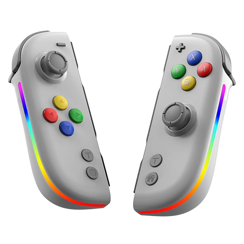 Bluetooth 5.3 Gamepad Controller For Nintendo Switch/OLED/Lite Joycon RGB Colorful Light L/R Wireless Game Console Joystick