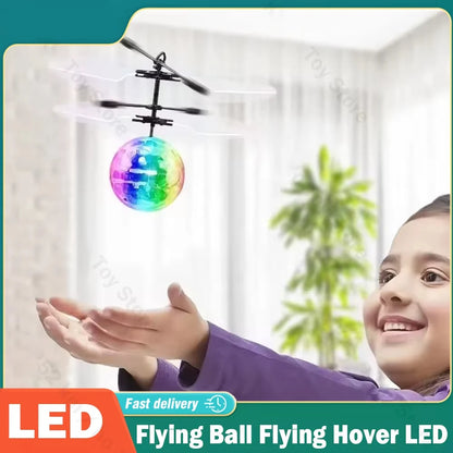 Flying Ball Toys Kids Flying Hover Ball Colorful LED Drone RemoteInfrared Induction Gifts for Kids Teenagers Indoor Outdoor
