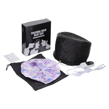 Professional Hair Steamer Cap Electric Heating Hair Cap Thermal Treatment Hat For Hair Care Deep Conditioning Coloring SPA Cap