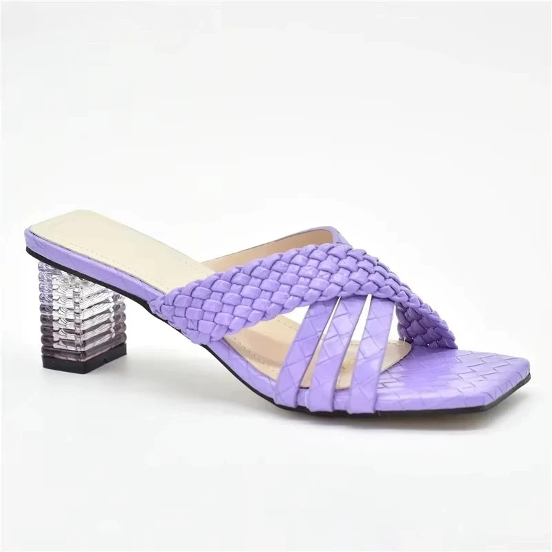 Latest Ladies Shoes and Sandals Plus Size Women Shoes 43 High Heels Sexy Elegant Slip on Closed Toe Heels Women Party Pumps