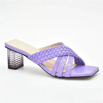 Latest Ladies Shoes and Sandals Plus Size Women Shoes 43 High Heels Sexy Elegant Slip on Closed Toe Heels Women Party Pumps