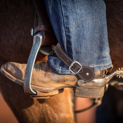 2Pcs Brown Spur Straps Adjustable Unisex Riding Boot Straps Horse Accessories English Riding Gear