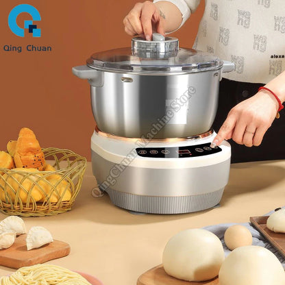 Dough Mixer Intelligent Large Capacity Stainless Steel Multifunctional Electric Dough Kneading Awakening Machine Dough Mixer