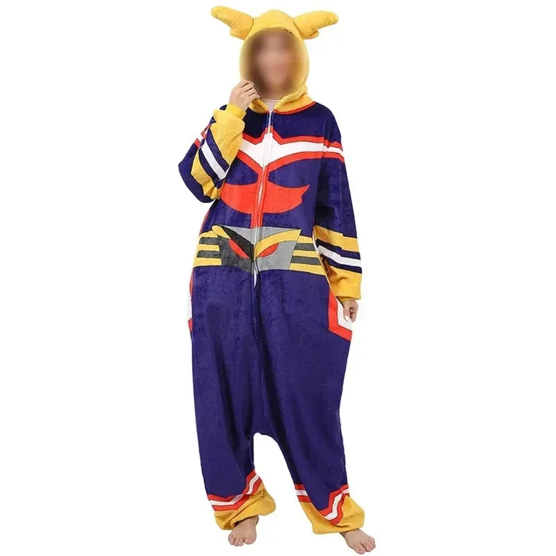 My Hero Academia Cartoon Cosplay Pajamas Olmet Bathrobe Cos Clothes Wholesale Halloween One-piece Cosplay Costumes