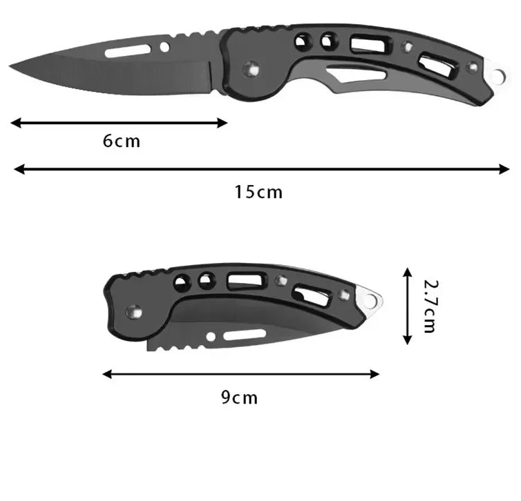 Colorful Keychain Folding Knife | Stainless Steel Blade | Compact Outdoor Carry