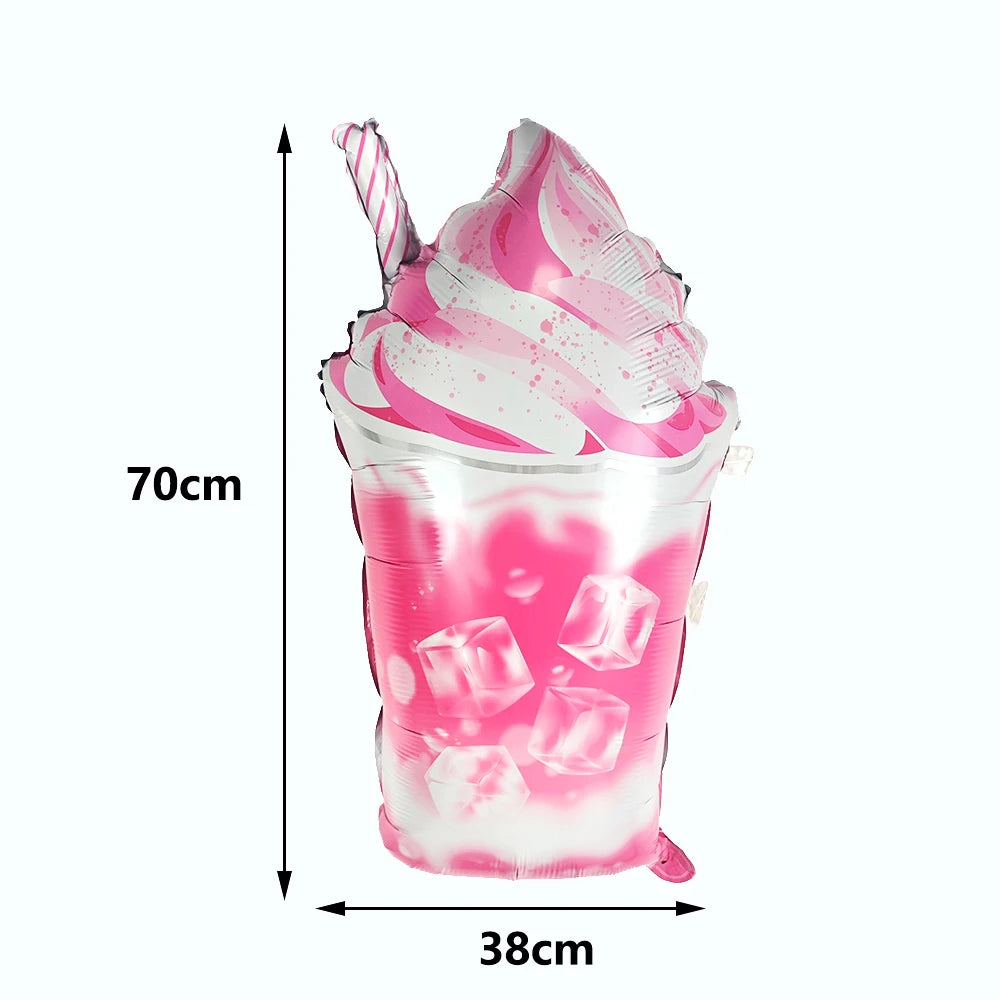 Ice Cream Balloons Sweet Candy Balloon Ice Cream Shaped Balloons for Summer Beach Birthday Baby Shower Party Decoration
