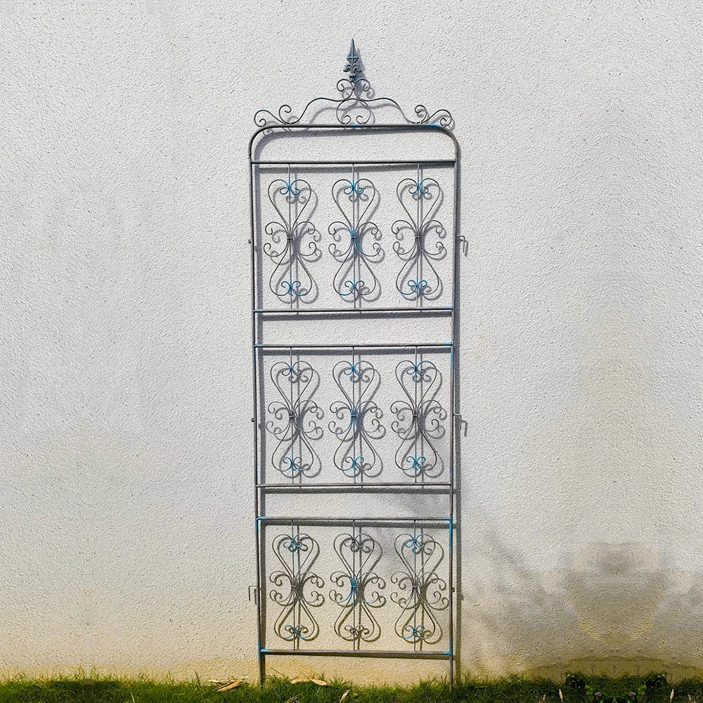 2Tier Clematis Rose Climbing Pergola Outdoor Fence Wrought Iron Plant Support Frame Outdoor Cucumber Climbing Frame