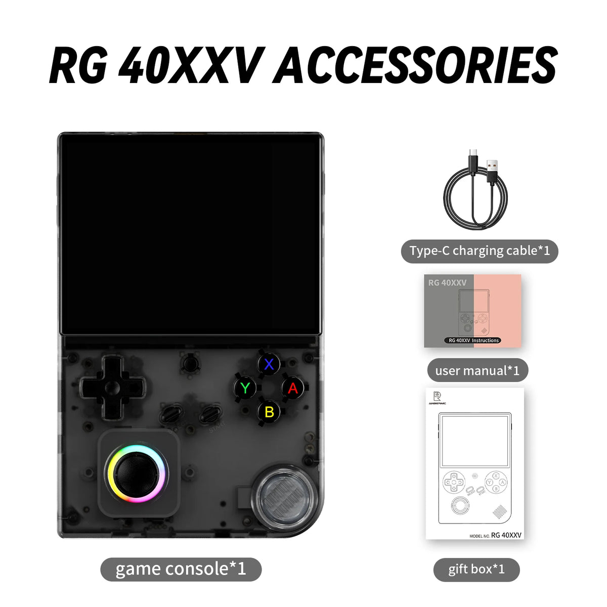 ANBERNIC RG40XXV & RG35XX Plus Retro Handheld Game Console 640*480 IPS Screen Linux 64-bit 5000Games Support WIFI,Bluetooth,HDMI