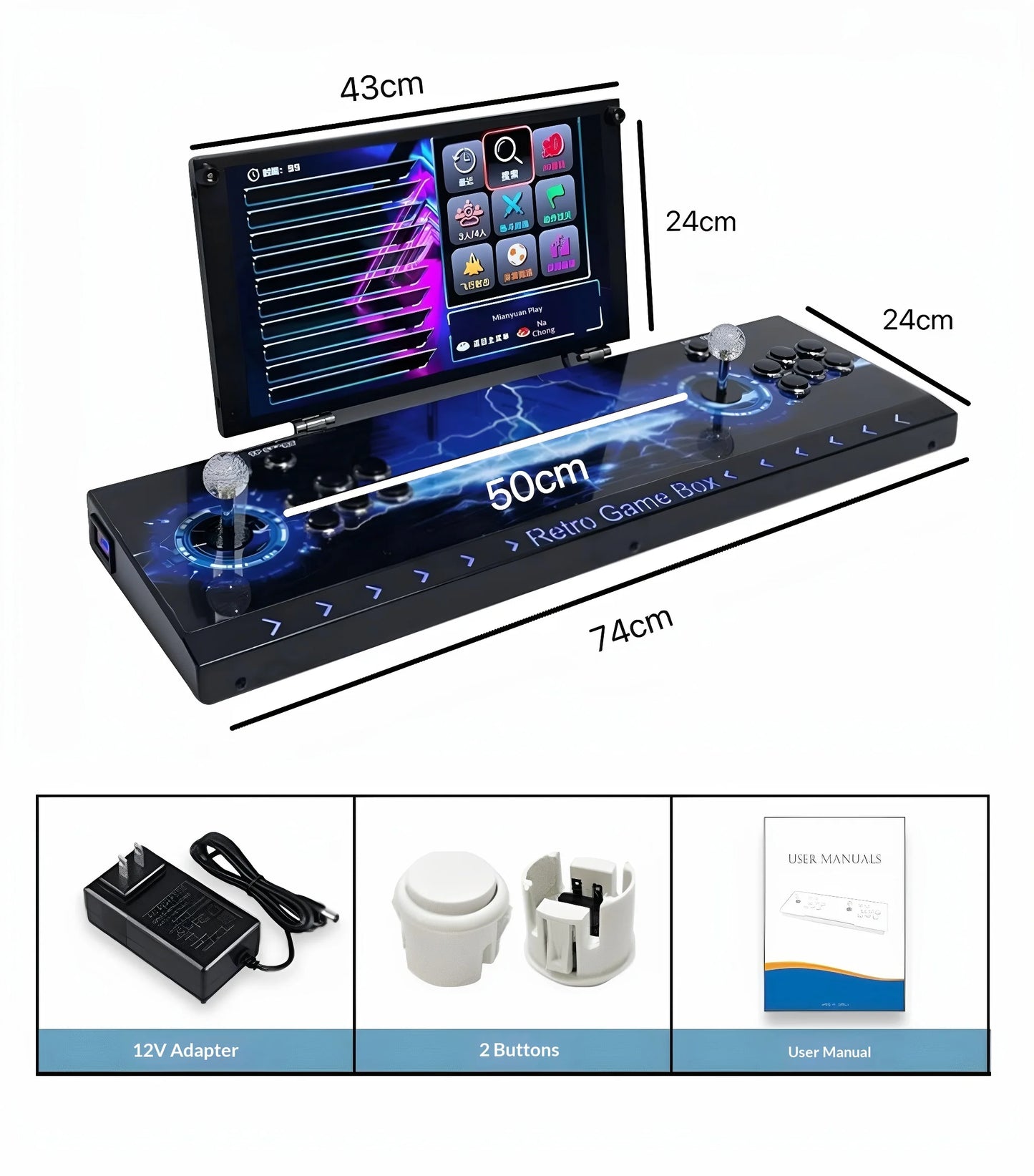 Joystick Game Console With Dual Joysticks Connected To Tv Pandora Game Console Folding Screen 0 Delay Home Nostalgic Arcade