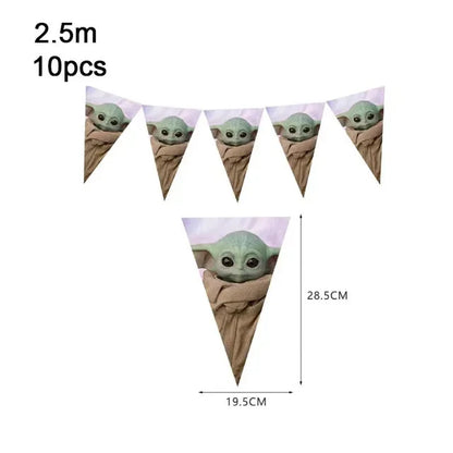 Green Yodaed Latex Balloons Hero Master Robot Foil Ballons Happy Birthday Party Banner Tableware Cake Topper Decoration Kid Toy