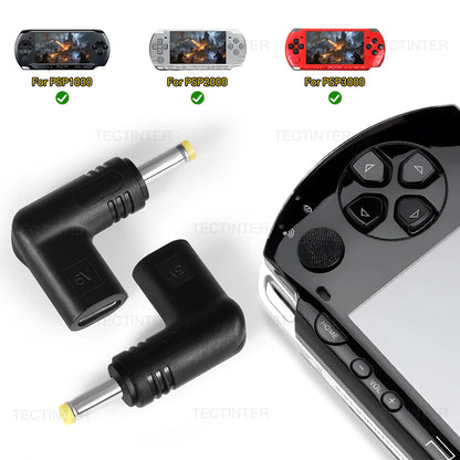 for PSP 1000/2000/3000 Game Console 5V Type-C to DC Power Charging Conversion Adapter DC Jack Plug Charging Adapter Accessories