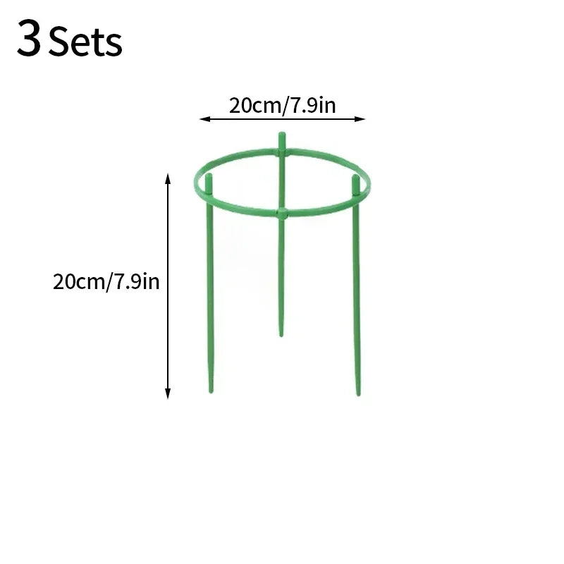 3/6/9/12Sets Plant Support Pile Stand Flowers Plant Arrangement Fixing Rod Plants Stake for Garden Supplies Home Yard Planting