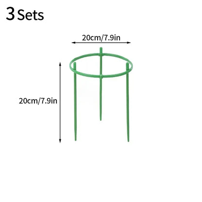 3/6/9/12Sets Plant Support Pile Stand Flowers Plant Arrangement Fixing Rod Plants Stake for Garden Supplies Home Yard Planting