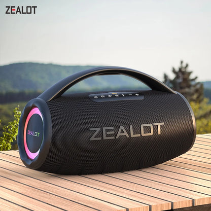 US-S97 80W High Power Portable Bluetooth Speaker RGB colorful Light Waterproof Wireless Subwoofer 360 Stereo Surround TWS FM