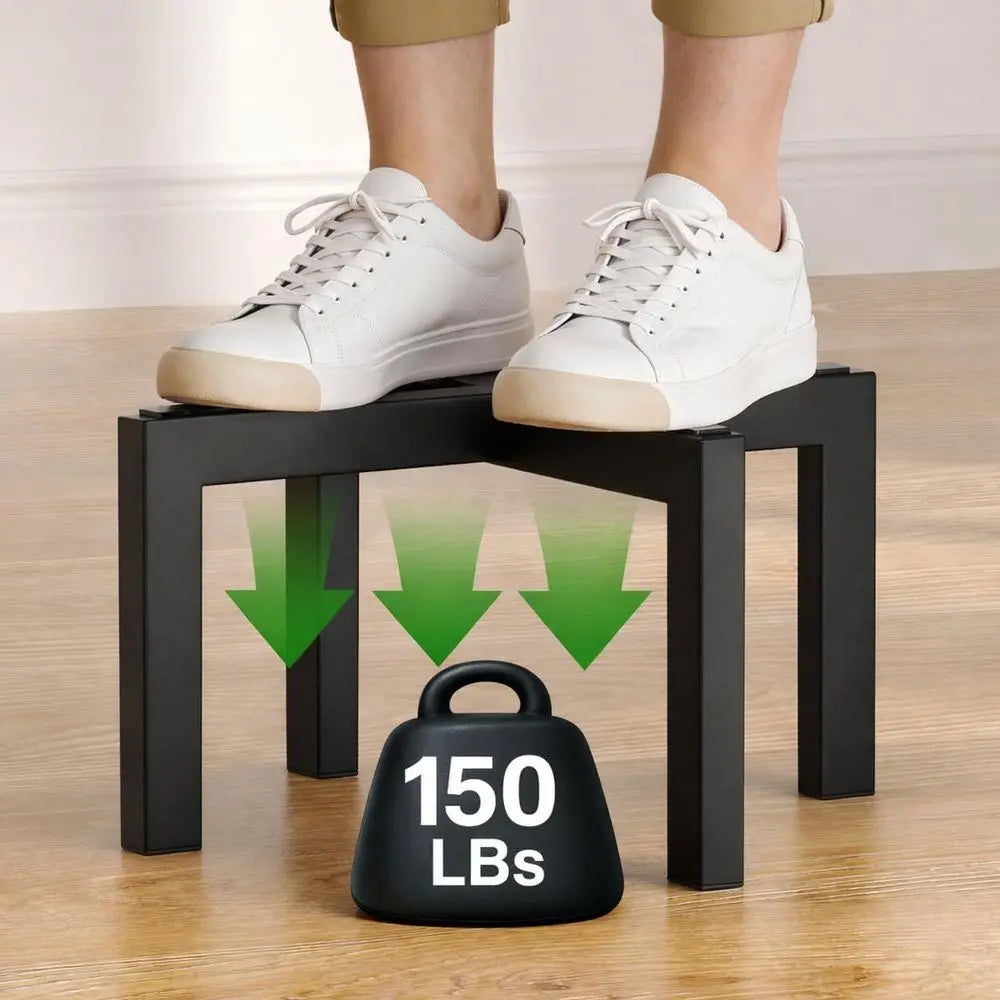 Heavy-Duty Metal Plant Stand, Indoor/Outdoor, Holds Pots 5-12'', Supports 150lbs, Black