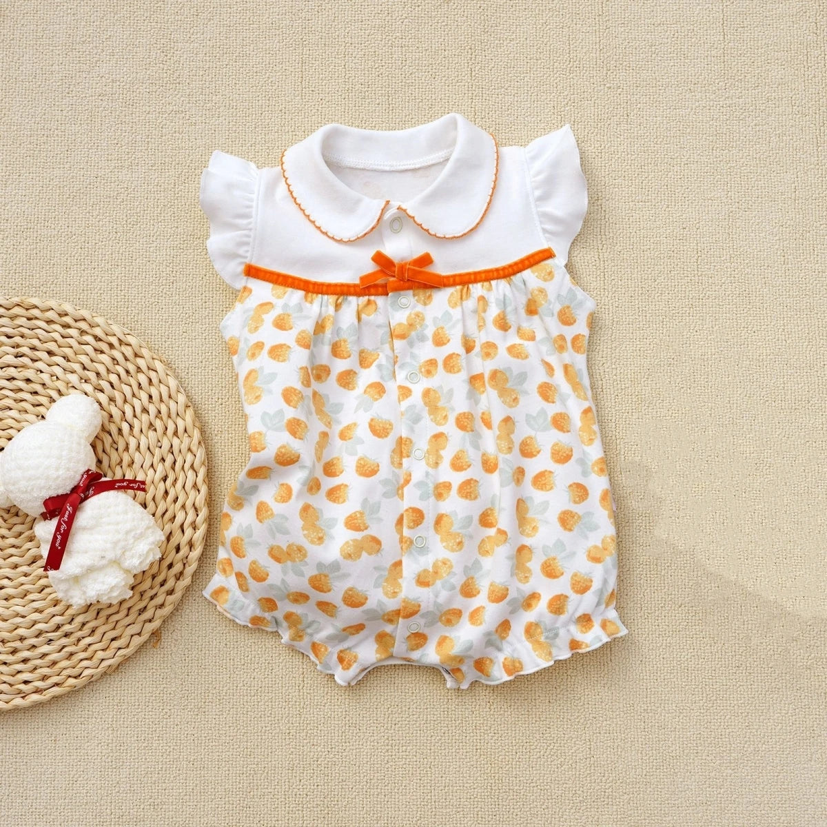 3-18 Month baby Summer clothes rompers girls overalls short Sleeve bodysuit cotton baby clothing jumpsuit newborn Girl onesies