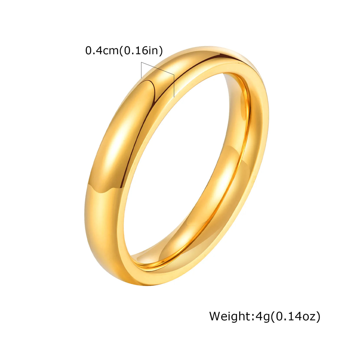 Gold Color Wedding Band Engagement Stainless steel Ring  for Women Men US Sizes 4 5 6 7 8 9 10 11 12 13 14 15 Free Shipping