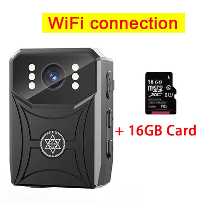 4K HD Mini Camera WIFI Connection Infrared Night Vision Police Body Camera Waterproof Portable Cam Small Digital Video Recorder