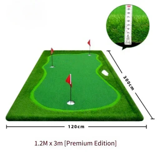 Golf Putting Greens Thickened Practice Mat Indoor Use Artificial Greens Putting Drills Large Golf Practice Mat Golf Simulators
