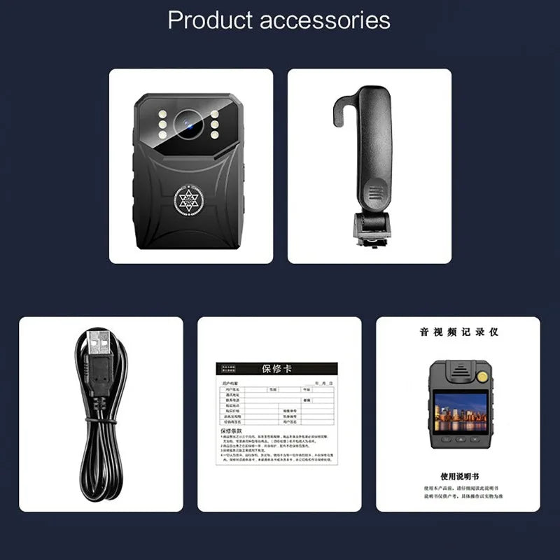 4K HD Mini Camera WIFI Connection Infrared Night Vision Police Body Camera Waterproof Portable Cam Small Digital Video Recorder