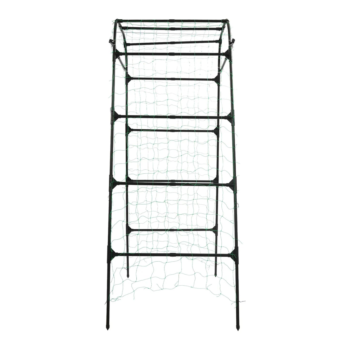 Garden Arch Trellis 82.7in Tall, Climbing Plant Support 35.4x31.5in, Steel Arbor for Cucumber Grape Vine Tomato