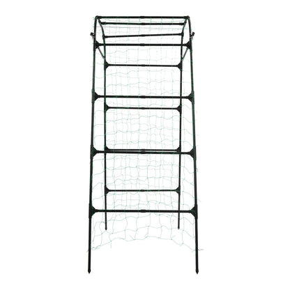 Garden Arch Trellis 82.7in Tall, Climbing Plant Support 35.4x31.5in, Steel Arbor for Cucumber Grape Vine Tomato