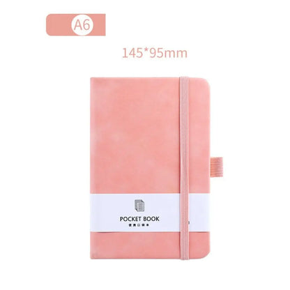 A6/A7 A6/A7 Pocket Notepad with Elastic Band 100 Sheets Portable Mini Notebook 5 Colors Anti Ink Leakage Agenda Organizer