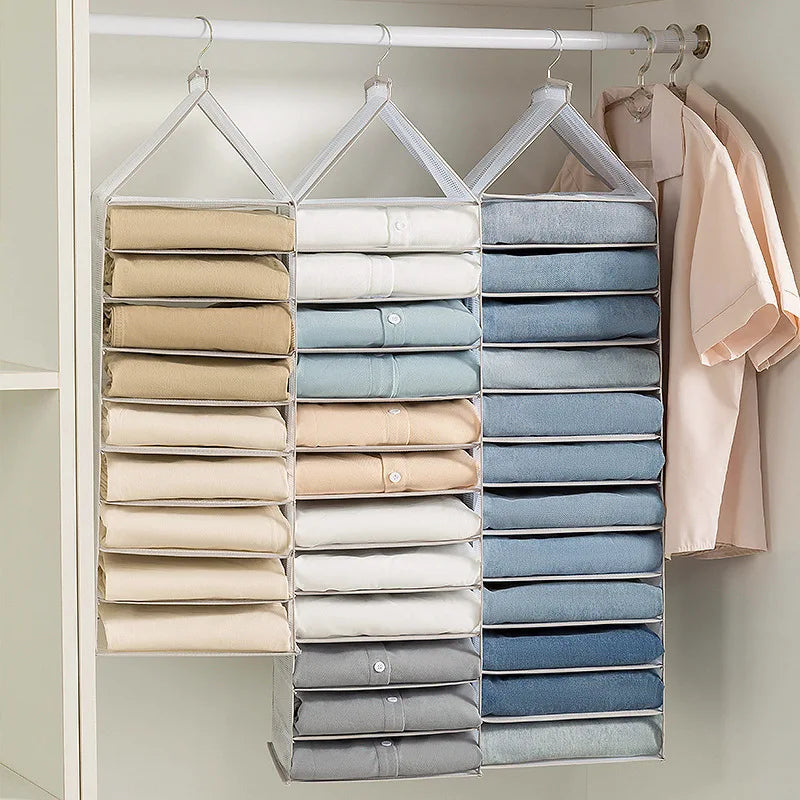 1pc Wardrobe Hanging Storage Bag Cabinet Organizer For Pants Socks T-Shirt Underwear Organizer Hanging Closet Organizer