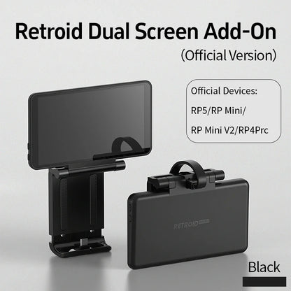 Retroid Dual Screen Add-on 5.5 inch OLED Back Clip Screen For Retroid Pocket 5 RP5/RPmini V2/RP4 Pro Extended Display Screen