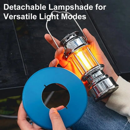 Retro Camping Lamp Warm Flame Ambient Light Portable Handheld Emergency Charging Lamp Outdoor And Hiking Flashlight