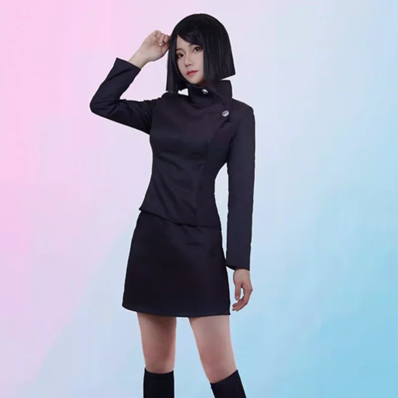 Anime Jujutsu Kaisen Shoko Ieiri Cosplay Costume Clothes Halloween Role Play Ieiri Shōko Dresses High School Uniform Skirt suits